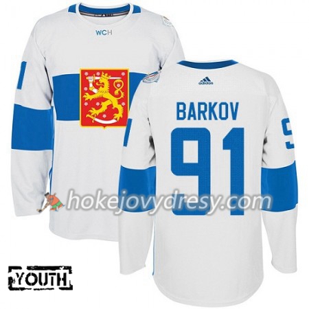 Dětské Hokejový Dres Finsko Aleksander Barkov 91 Světový pohár v ledním hokeji 2016 Bílá Premier